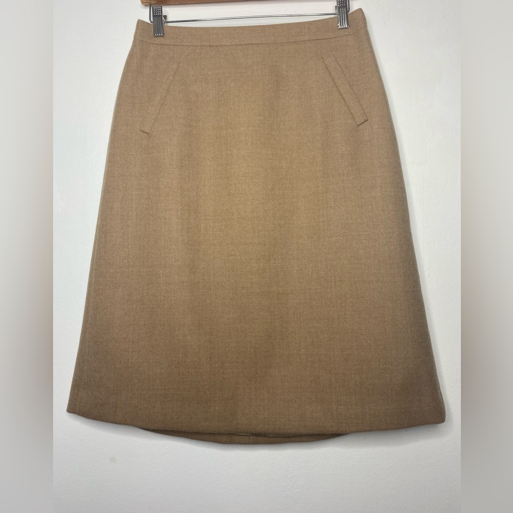 J.Crew 100% Wool Asymmetrical Skirt Size 6 Careeer Office Minimalist